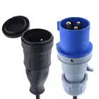 Штепсельная розетка IEC309 316P6 во Францию, шнур питания, преобразует гнездо 316C6 во Францию, датчик 1,5 мм, 16 А, 30 см