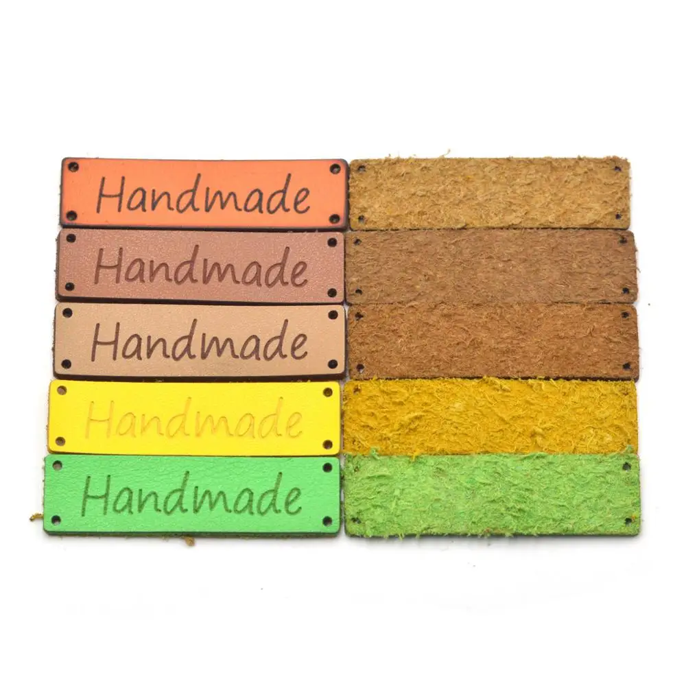 20 шт. этикеток ручной работы этикетки для одежды кожаные бирки джинсовая сумка