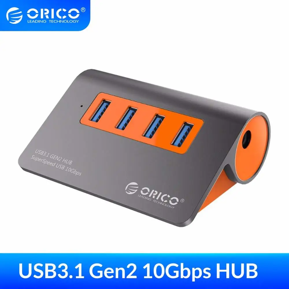 Алюминиевый Концентратор ORICO с 4 портами USB3.1 концентратор Gen2 USB C суперскорость 10