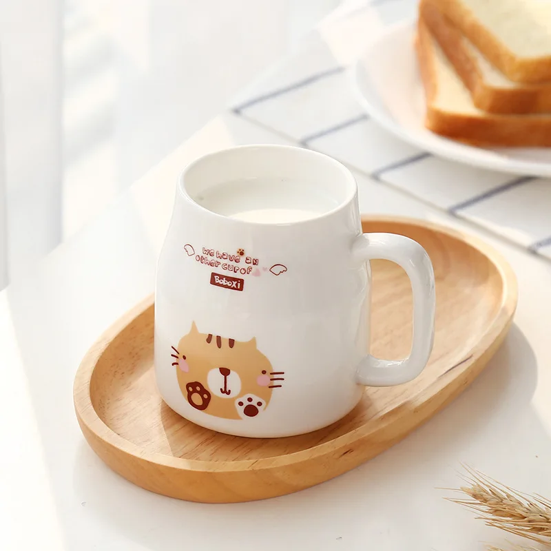 

Ceramic Milk Cup Coffee Cup Modern Simple Water Cup Cute Cartoon Mug Creative Drinkware Starbucks Cup Handgrip Eco Friendly