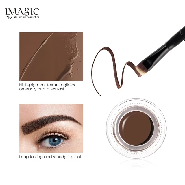 

IMAGIC Makeup Waterproof Lock Color Cream Eyebrow Gel 6 Colors Eyebrow Tint Brown Natural Eyebrow Eyebrow Enhancer Eye Cosmetics