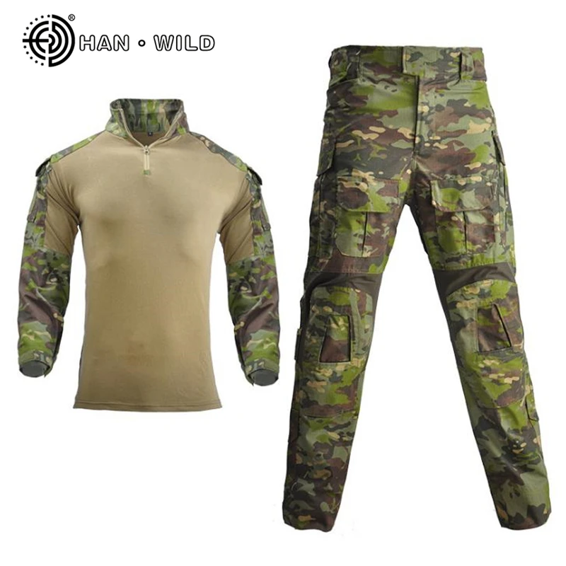 

Military Uniform Camo Tactical Clothing Mens G3 Frog Suit Men Army Combat Special Forces Airsoft Militar Soldier Shirt+Pant Set