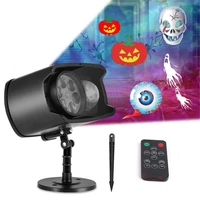 halloween color projection lamp christmas light waterproof wireless remote control projector party supplies