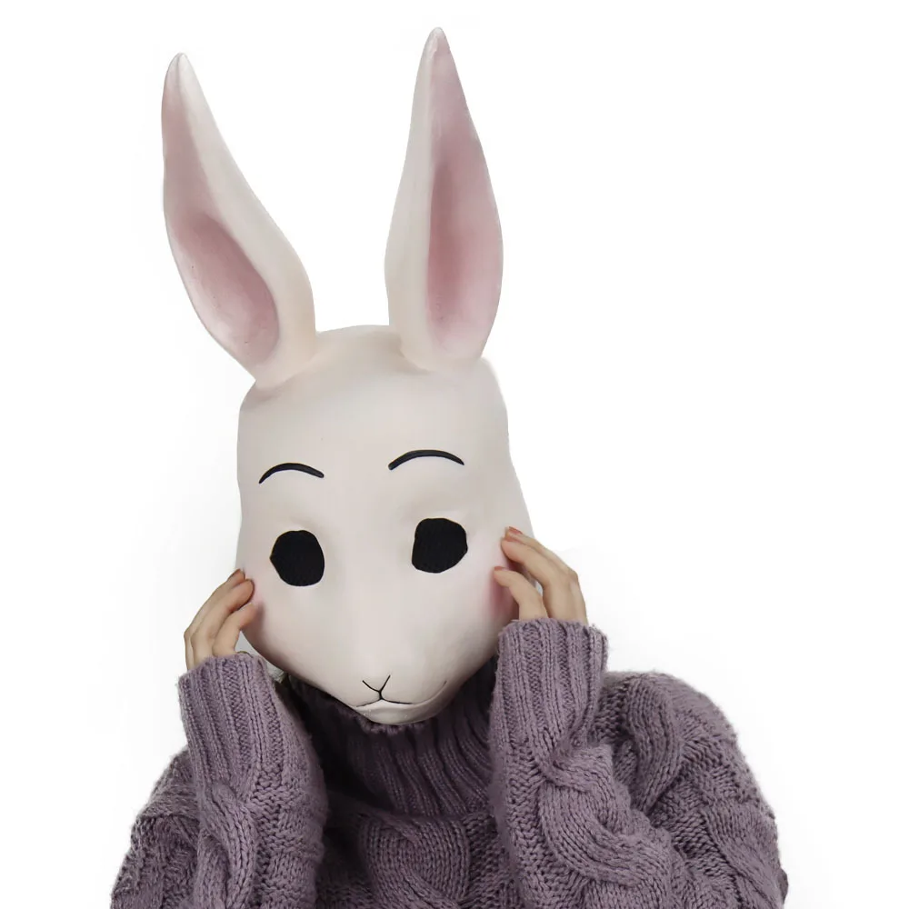 Маски аниме BEASTARS Legoshi Haru: маска волка и кролика из латекса для косплея на Хэллоуин и фэнси-балла.
