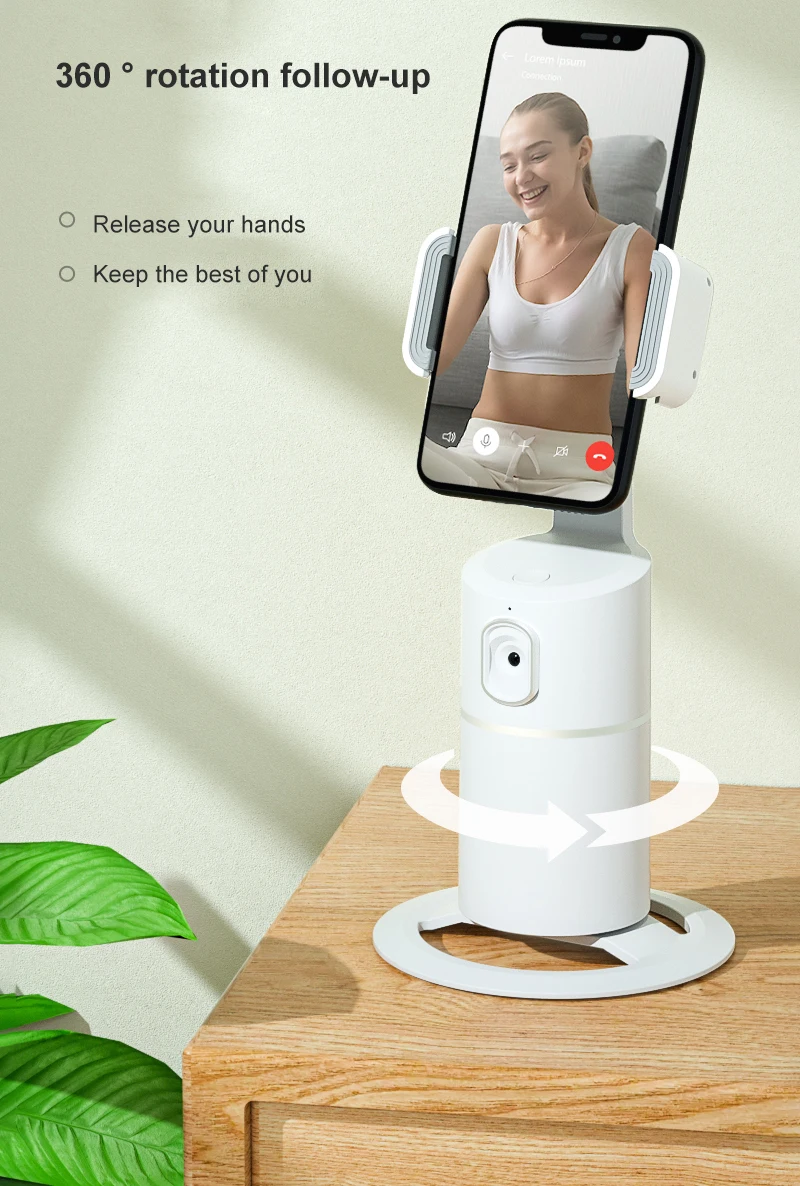 

Треножный Ручной Стабилизатор AI Smart Phone PTZ, стабилизатор для видеосъемки и прямой трансляции, поворот на 360 градусов