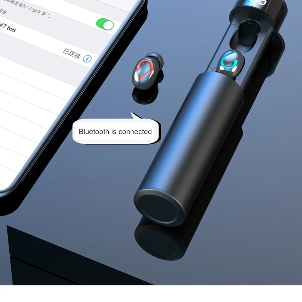 Kzofu F7 TWS 5,0 Bluetooth Oortelefoon 6D стерео Draadloze Koptelefoon In-Ear PX7 Водонепроницаемая гарнитура 3500 мАч светодиодный Smart power