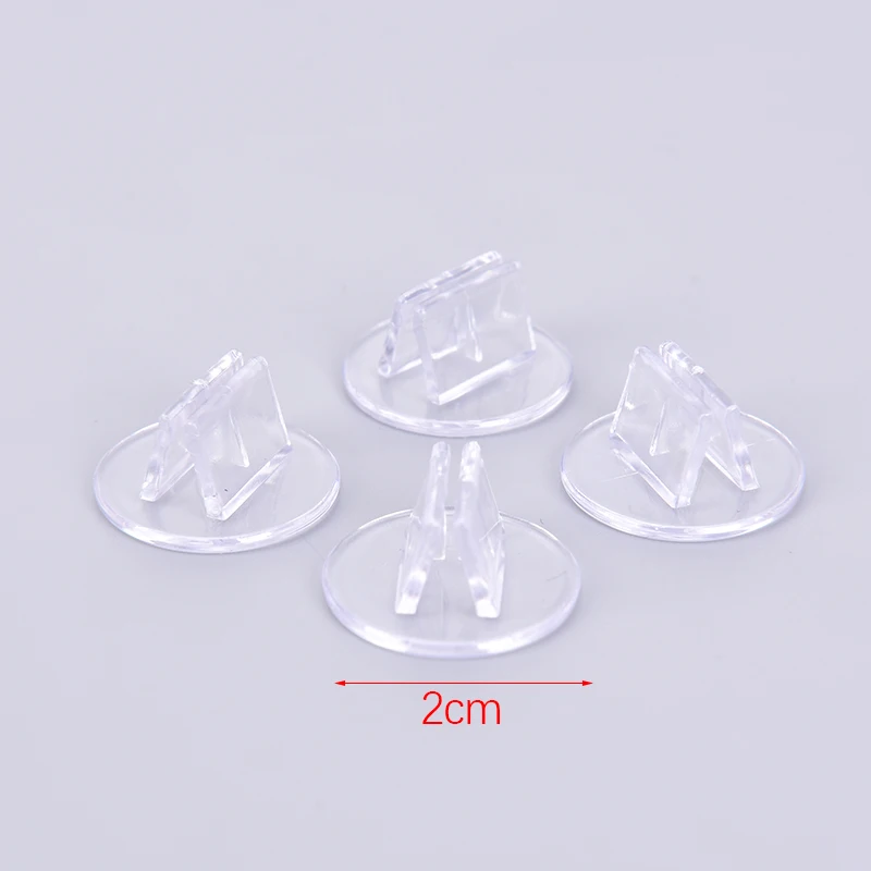 

10 pcs Plastic Cards Stand Unique Transparent Fixed Props for Paper Board Games Cards