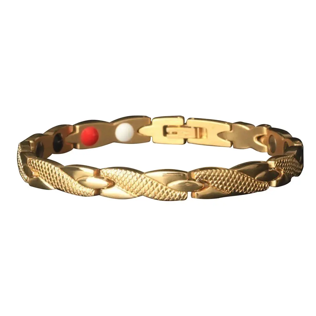 

Women Men Health Care Germanium Magnetic Bracelet for Arthritis and Carpal Tunnel Stainless Steel Power Therapy Bracelets Wholes