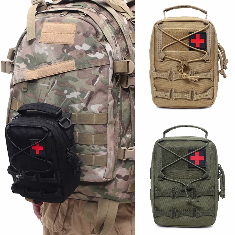 Tactical Medical Bag Belt Waist Molle Pack Bags Outdoor Running Camping Emergency First Aid Kits Military EDC Survival Tool Pack