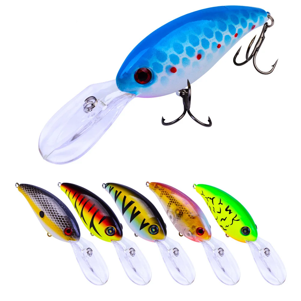 

Luya Bait Rock Fatty 10cm14.52g with Noise Steel Ball Plastic Hard Bait Perch Cocked Mouth Simulation Lure Fishing Gear 1Pcs
