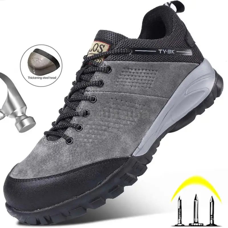 

Высококачественная Рабочая защитная обувь, стальной носок, рабочие кроссовки, неразрушаемая обувь, защита от проколов, рабочая безопасная ...
