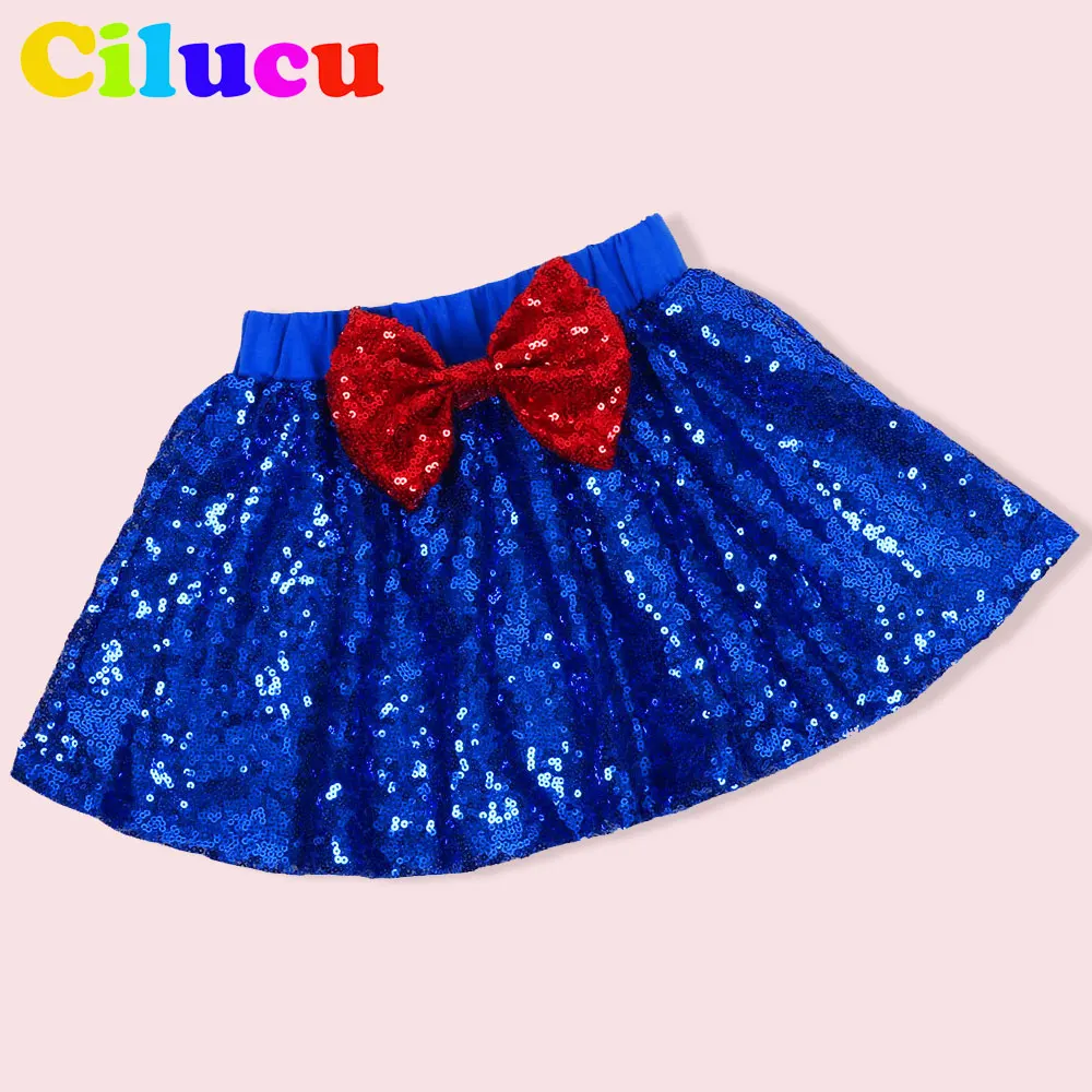 Вечерние блестящие мини юбки для девочек на день рождения детские танцевальные