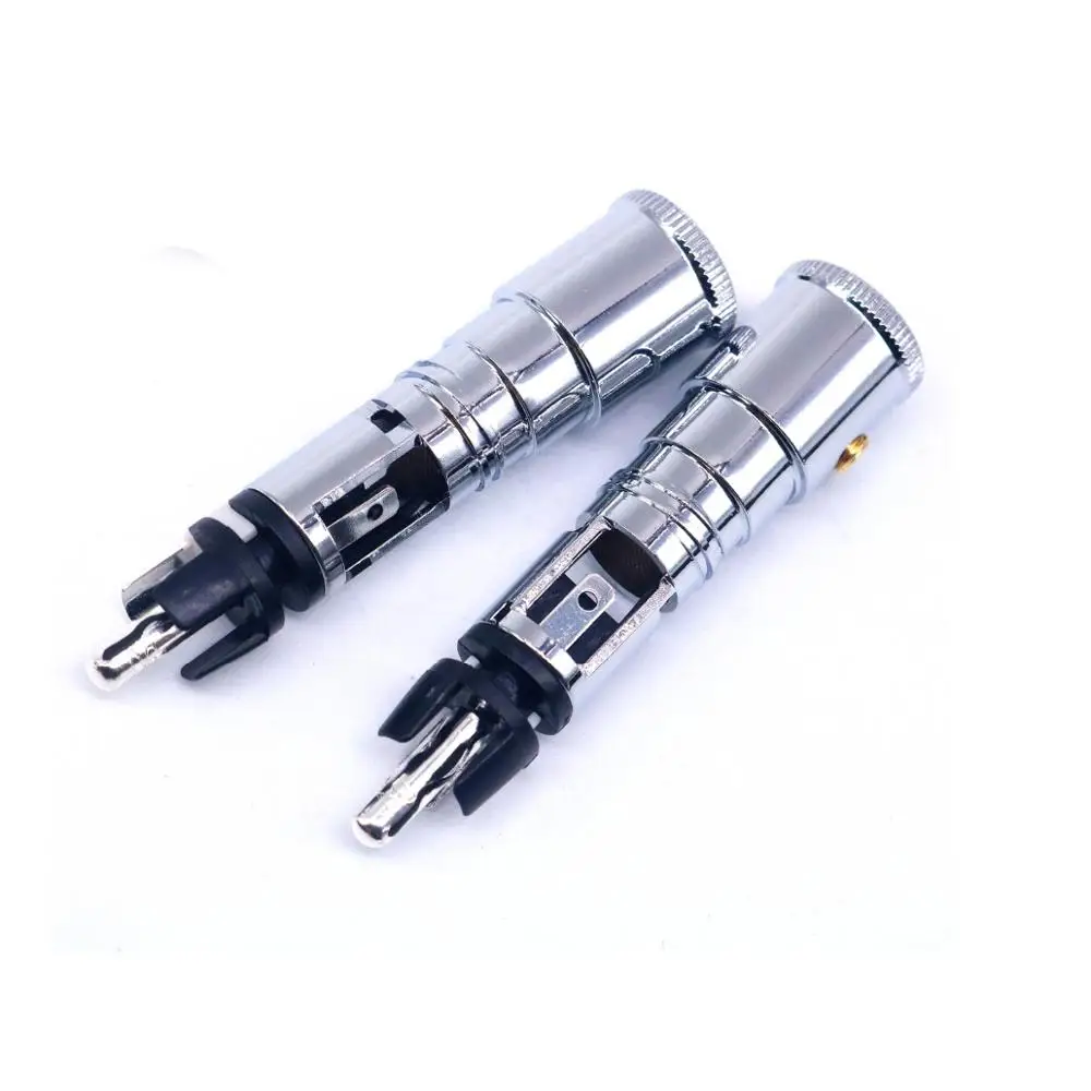 Hi Fi аудио 0152AG End DIY посеребренный штекер RCA разъем для кабеля Interconnector|Коннекторы и