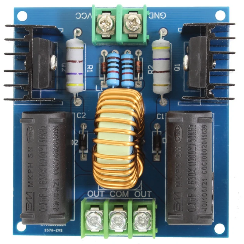 

ZVS Driver Board ZVS Induction Heating Circuit DC12-30V Zero Voltage Switch Power Supply Driver Board