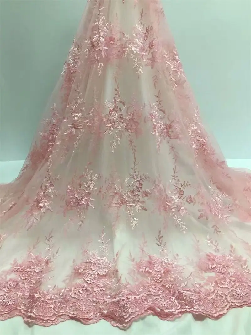 Оптовая продажа дешево новый стиль французская сетка кружевная ткань 3D