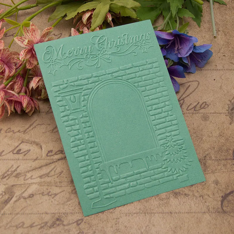 Счастливого Рождества пластиковые папки для тиснения DIY скрапбукинга бумаги