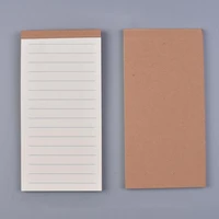 100 pocket kraft craft paper notebook planner memo pads line blank to do list gird notepads office school supplies stationary
