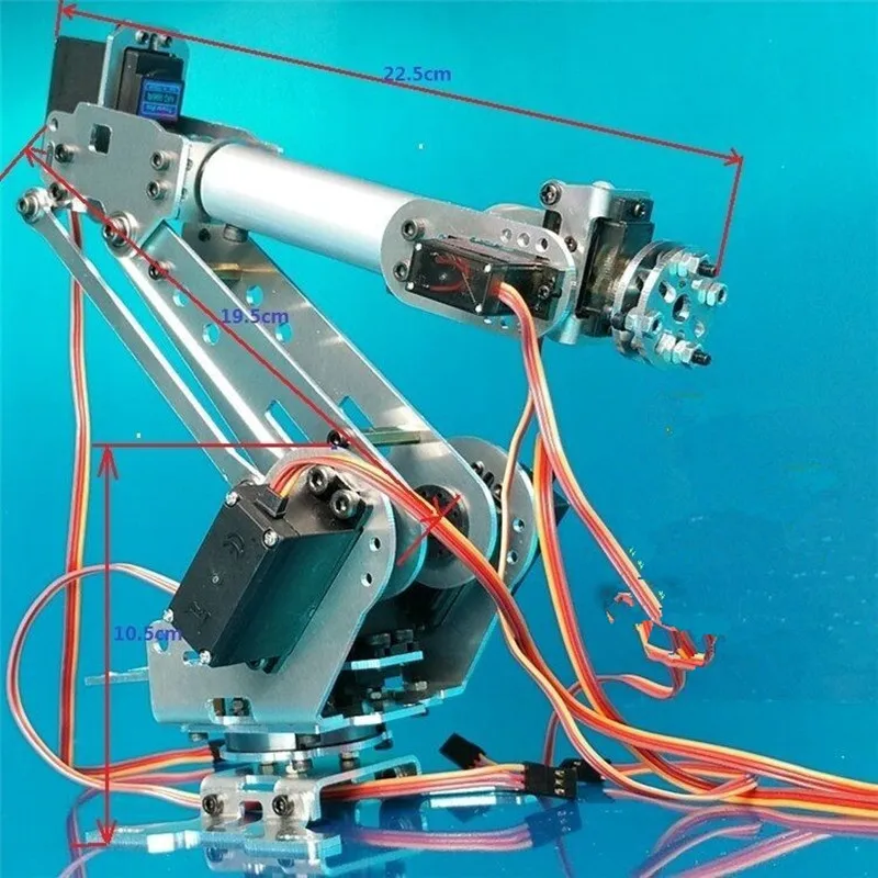 6 DOF CNC алюминиевая рама Robotarm ABB Industriële Робот Модель 6-asix Arm сервопривод | Игрушки и