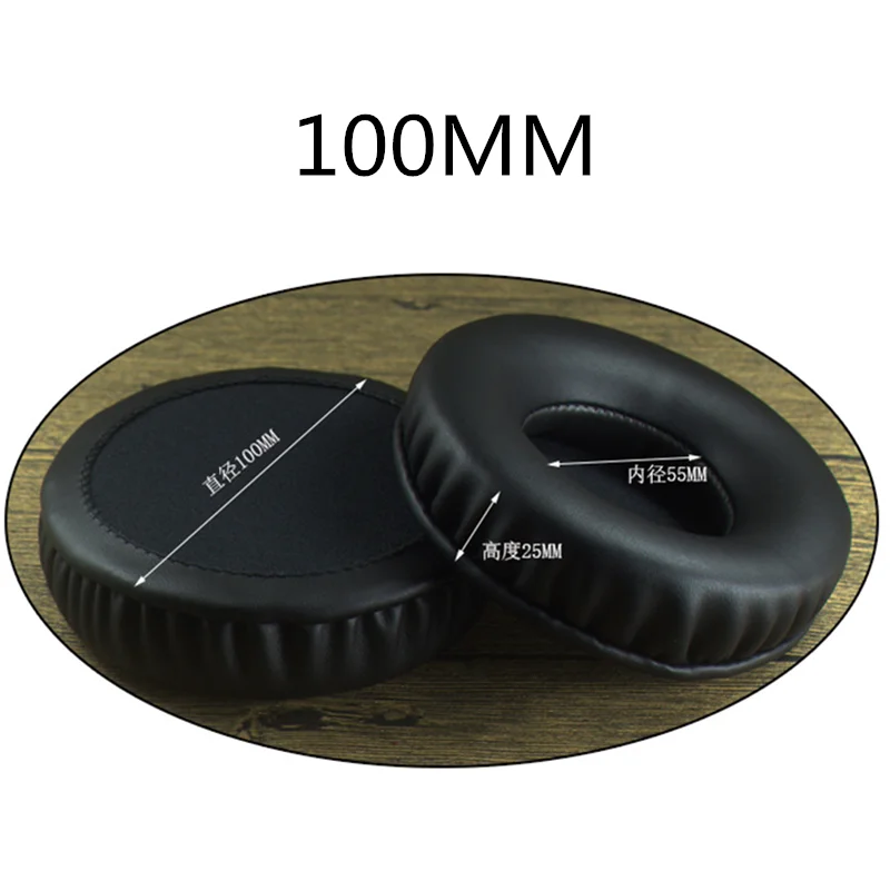 100MM Сменные мягкие амбушюры с эффектом памяти 100 мм 60 мм 80 мм 100 мм для razer для Sennheiser для Audio-Technica для DENON наушников - Цвет: 100MM