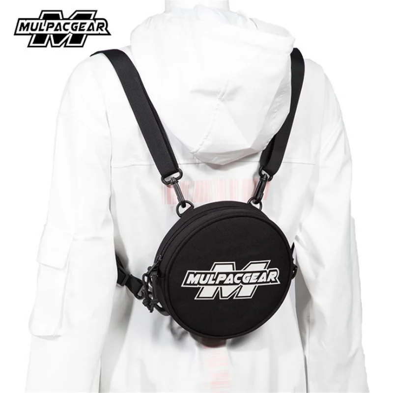 

New Arrival MULPACGEAR Mini Round Shaped Double Straps Backpack Waterproof Multi-Funtion Wear-Resisting Crossbody Bags
