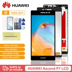 Оригинальный дисплей P7 с рамкой для Huawei Ascend P7 ЖК-экран L00 L05 L10 ЖК-дисплей сенсорный дигитайзер в сборе запасные части для ремонта