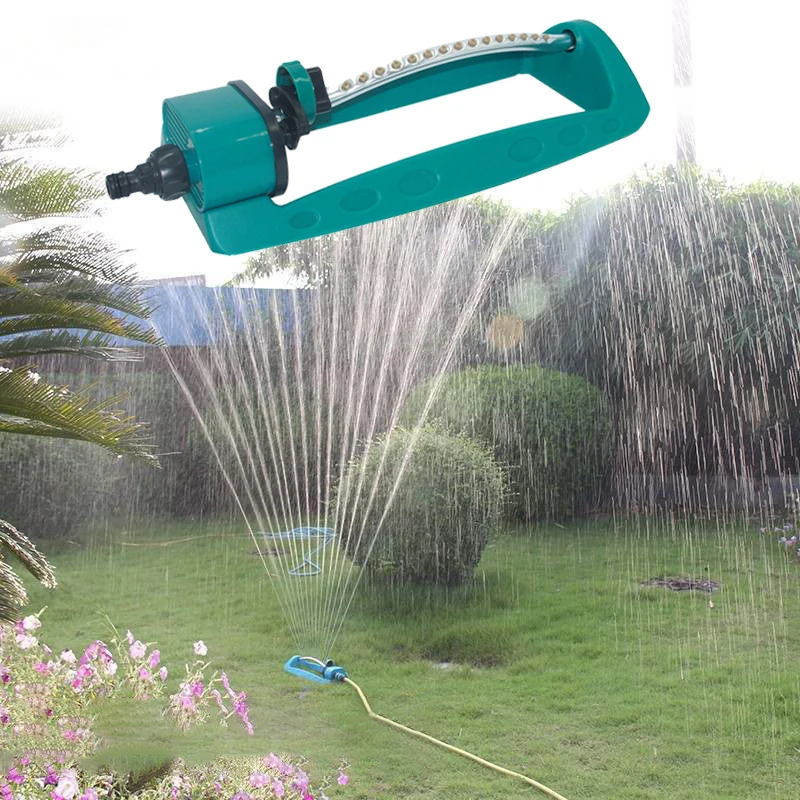 

15 Hole Swivel Nozzle Water Spray Adjustable Nozzle Irrigation Swing Sprinkler Garden Lawn Irrigation Forestry For Watering Tool