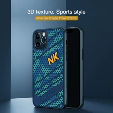 For iPhone 12 Pro / 12 Pro Max Case Nillkin Luxury Striker 3D Texture Silicone Back Cover For iPhone 12 12 mini Phone Case