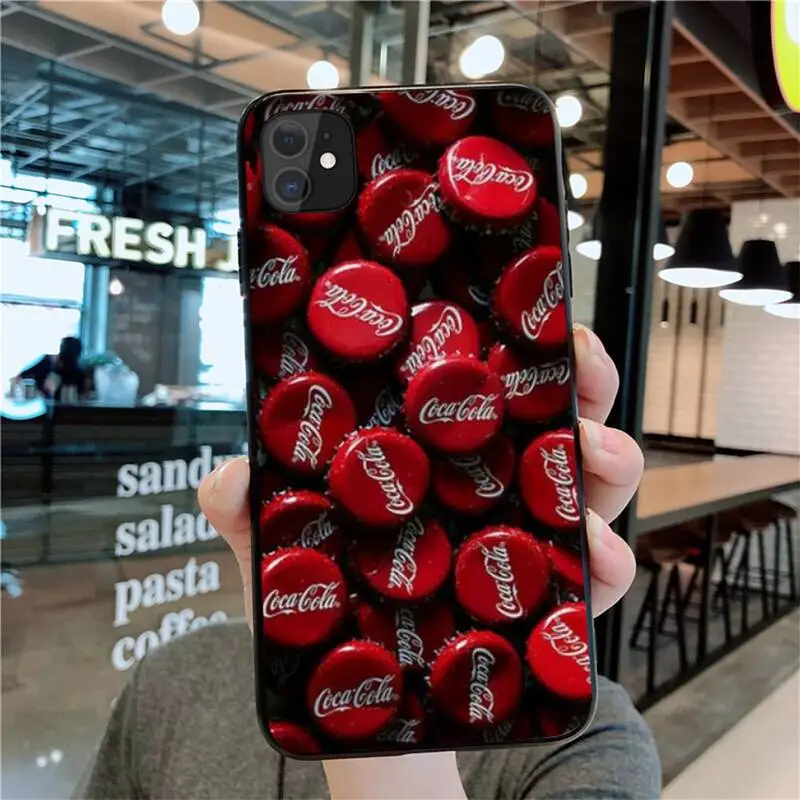 

YJZFDYRM Drink Coca Customer Phone Case for iPhone 11 pro XS MAX 8 7 6 6S Plus X 5S SE 2020 XR case