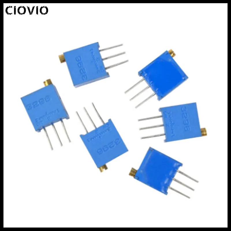 50pcs 3296W 3296 50 100 200 500 ohm 1K 2K 5K 10K 20K 50K 100K 200K 500K 1M 103 100R 200R 500R Trimpot Trimmer Potentiometer |