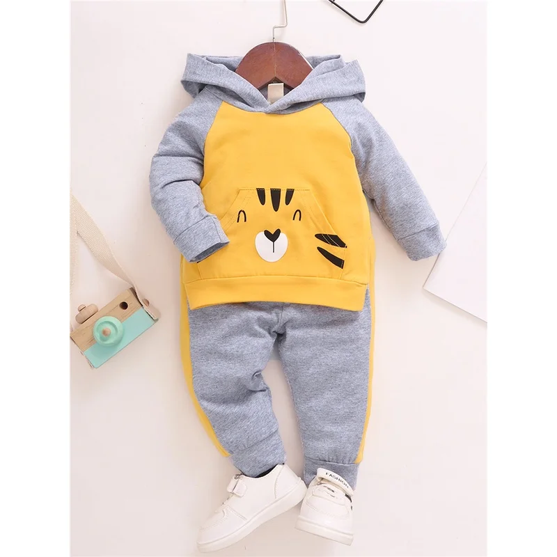 

Fashion Baby Boy Clothes Set Autumn Baby Long Sleeve Hoodie Top + Pants Autumn Cotton 2PCS Outfit Fashion Clothes Toddler Sets