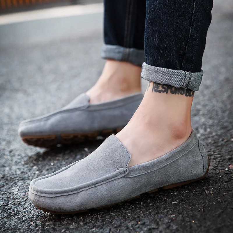2020 брендовые Зимние Мокасины мужские бархатные лоферы Высококачественная обувь
