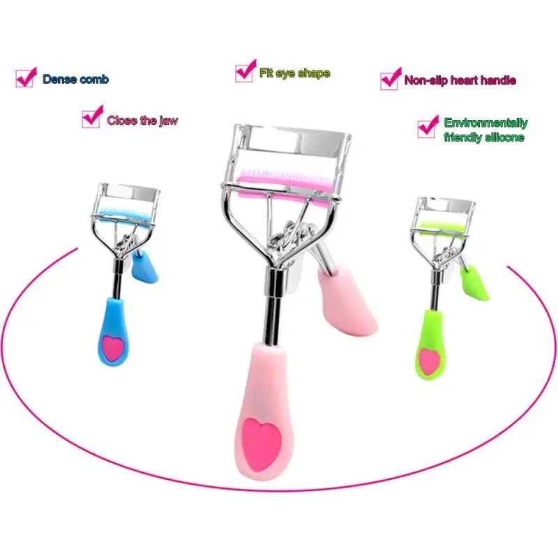 

Eyelash Curler Tweezer Clip Powerful Silicon Harmless Curling False Eyelash Carbon Steel Durable Professional Beauty Makeup Tool