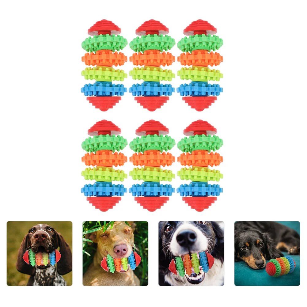 

6 шт., игрушки-грызунки для собак