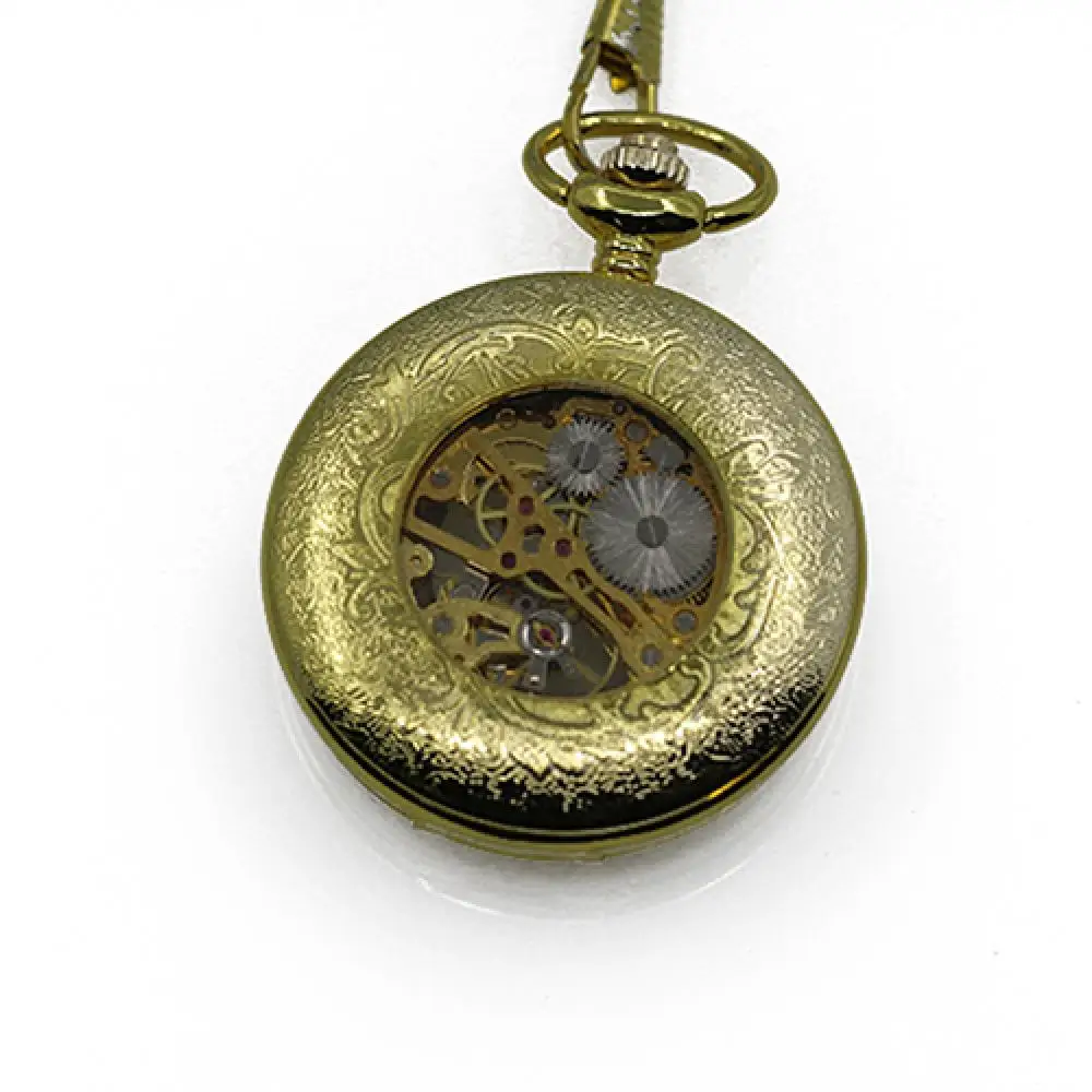 

Unisex Vintage Arabics Numbers Retro Style Bronze Mechanical Pocket Watch Gift