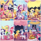 Алмазная живопись 5D сделай сам, Мой маленький пони, окрашенная линия, мультяшная картина, наклейка, алмазная вышивка, украшение ручной работы, Дисней