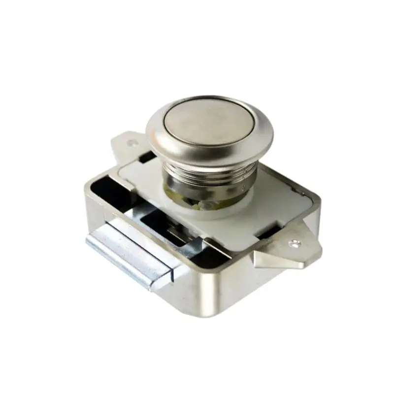 

1x Camper Car Push Lock RV Caravan Boat Motor Home Cabinet Drawer Latch Button Locks For Furniture Hardware