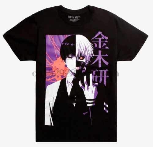 Токийский Гуль KANEKI футболка с разрезом новинка оригинальная официальная|Мужские