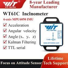 WitMotion WT61C MPU6050 High-Accuracy Accelerometer Sensor,6-Axis Acceleration(+-16g)+Gyro+Angle (XY 0.05°)with Kalman Filtering