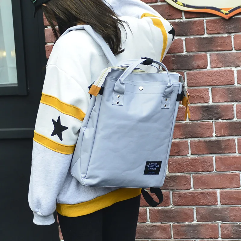 Холщовый женский рюкзак колледж вуз студент подросток книжные сумки дорожные