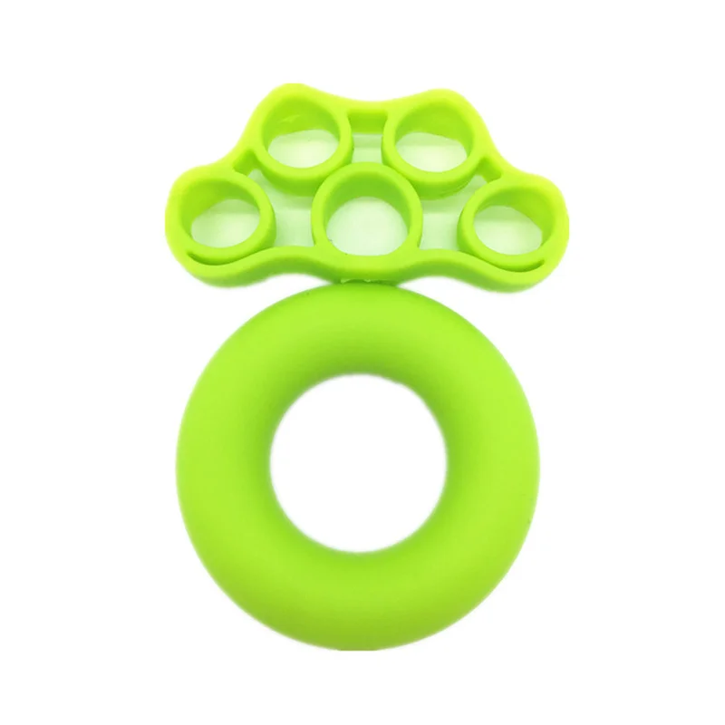 Tabung silikon + Penarik Jari Tangan Berolahraga Sebagai Penguat Pergelangan Tangan Lengan Grip Pelatih Resistance Band Kebugaran Peralatan Unisex