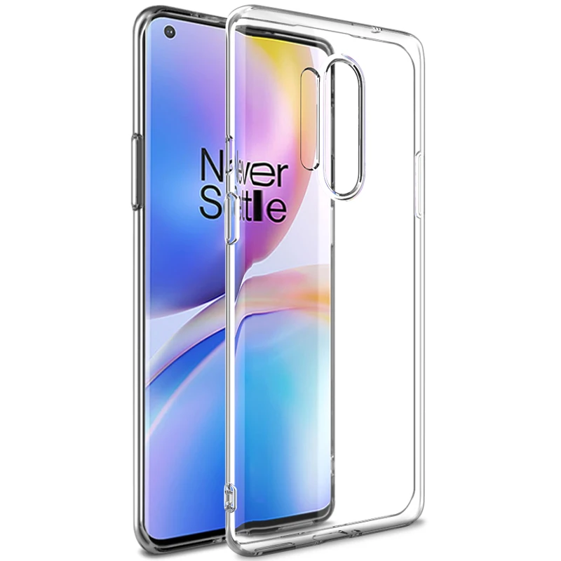 clear cover for oneplus 8pro case oneplue 8 cover soft tpu back ultra thin transparent silicon mofi oneplus 8pro slim coque case