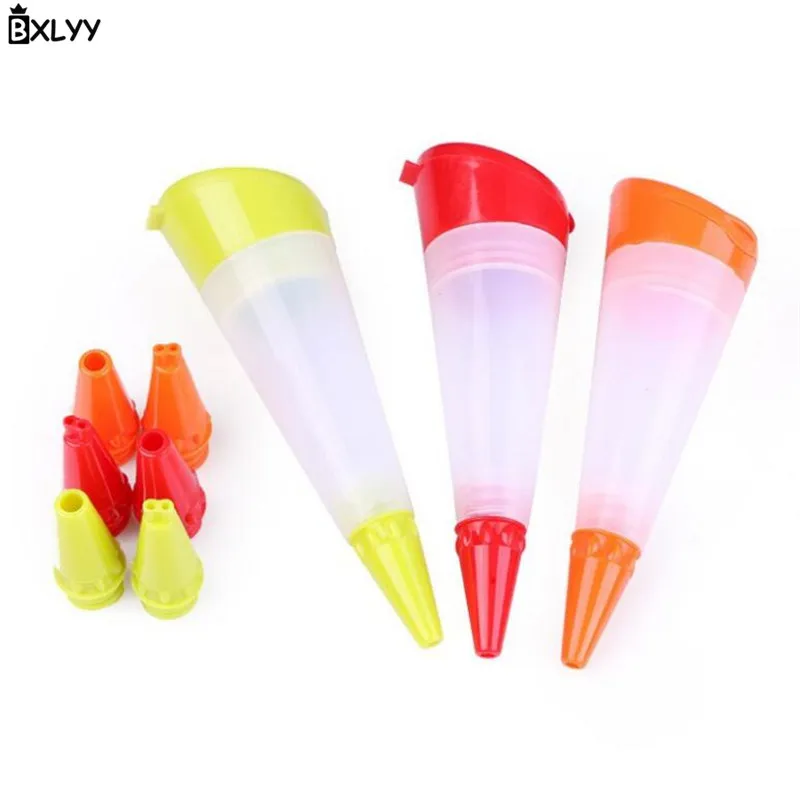 BXLYY силиконовый крем сопло шоколадный чип печенья Джем письменная ручка украшения торта инструменты для выпечки Кухня Свадьба Рождество. 7