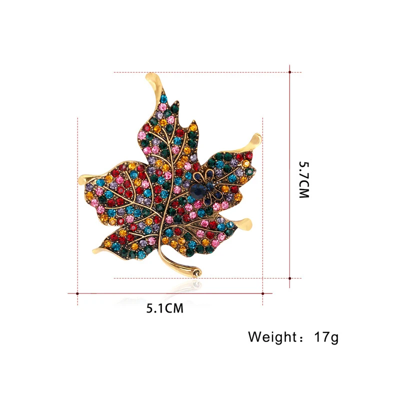 Красочные брошь в виде кленового листа шпильки одежда для женщин Свадебные