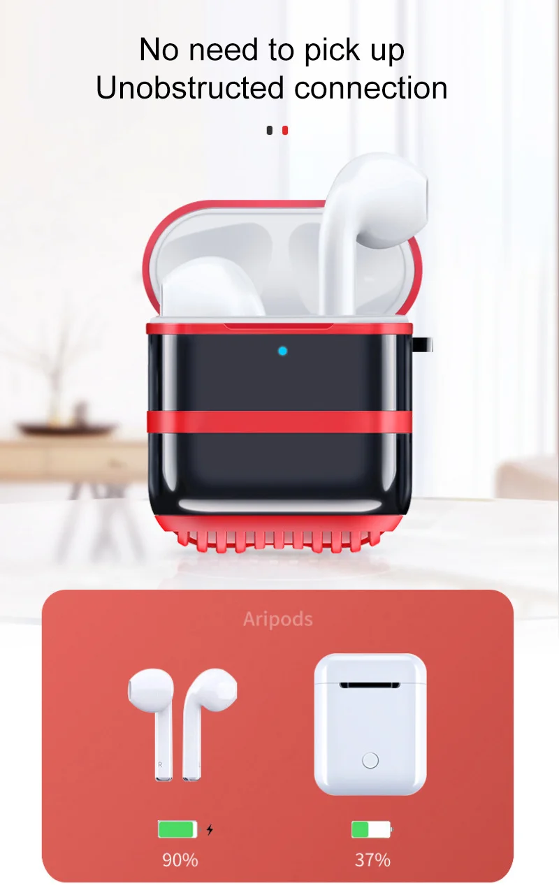Защитный чехол для наушников Аксессуары Airpods 1/2 универсальный Bluetooth гарнитура