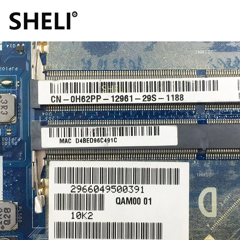 Процессор SHELI для DELL CN-0H62PP 0H62PP H62PP w i3-2350M QAM00 LA-7731P Latitude E6230 материнская плата
