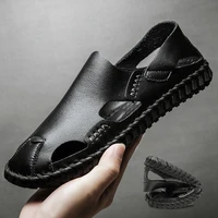 summer new fashion sandals mens comfortable soft soled wear resistant slippers casual beach shoes mens house slippers