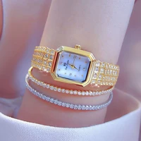 luxury rhinestone watch women top brand luxury singapore quartz movement waterproof gold bracelet watch gift relojes para mujer