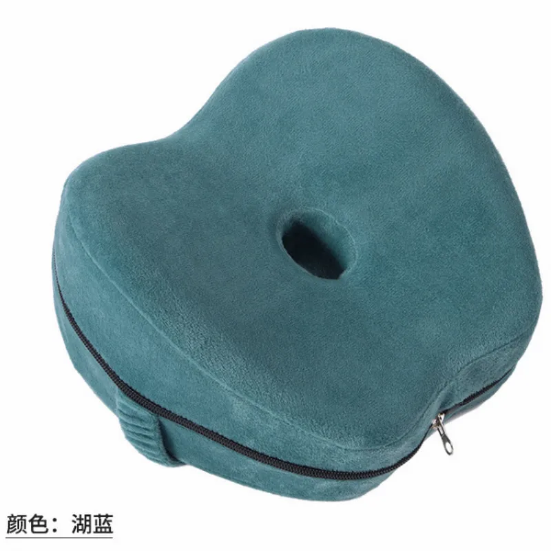 

2020 Newest Pillow Memory Foam Leg Pillow Orthopaedic Pillow Back Hips Knee Support Apple-shaped Hollow Bandage Leg Pad Cushion