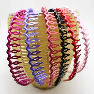 Аксессуары для волос,пластиковый волнообразный ободок с зубчиками 8 цветов