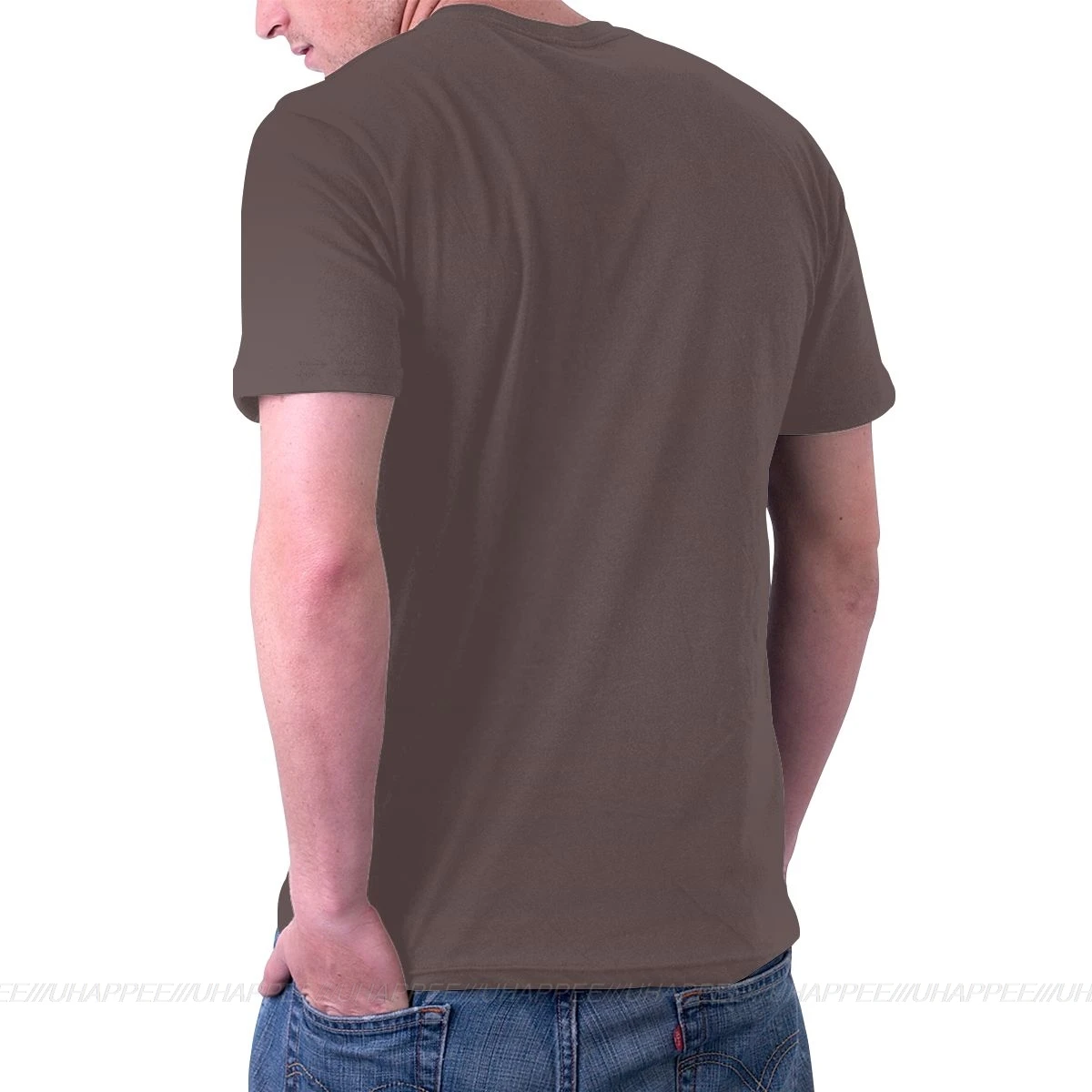 Мужская футболка с коротким рукавом и круглым вырезом 100 хлопок|Мужские футболки|